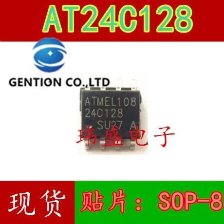 20PCS 24C128 AT24C128 ޸ Ĩ IC, LCD   ġ/̹ , 100% ű   promises SOP8  
